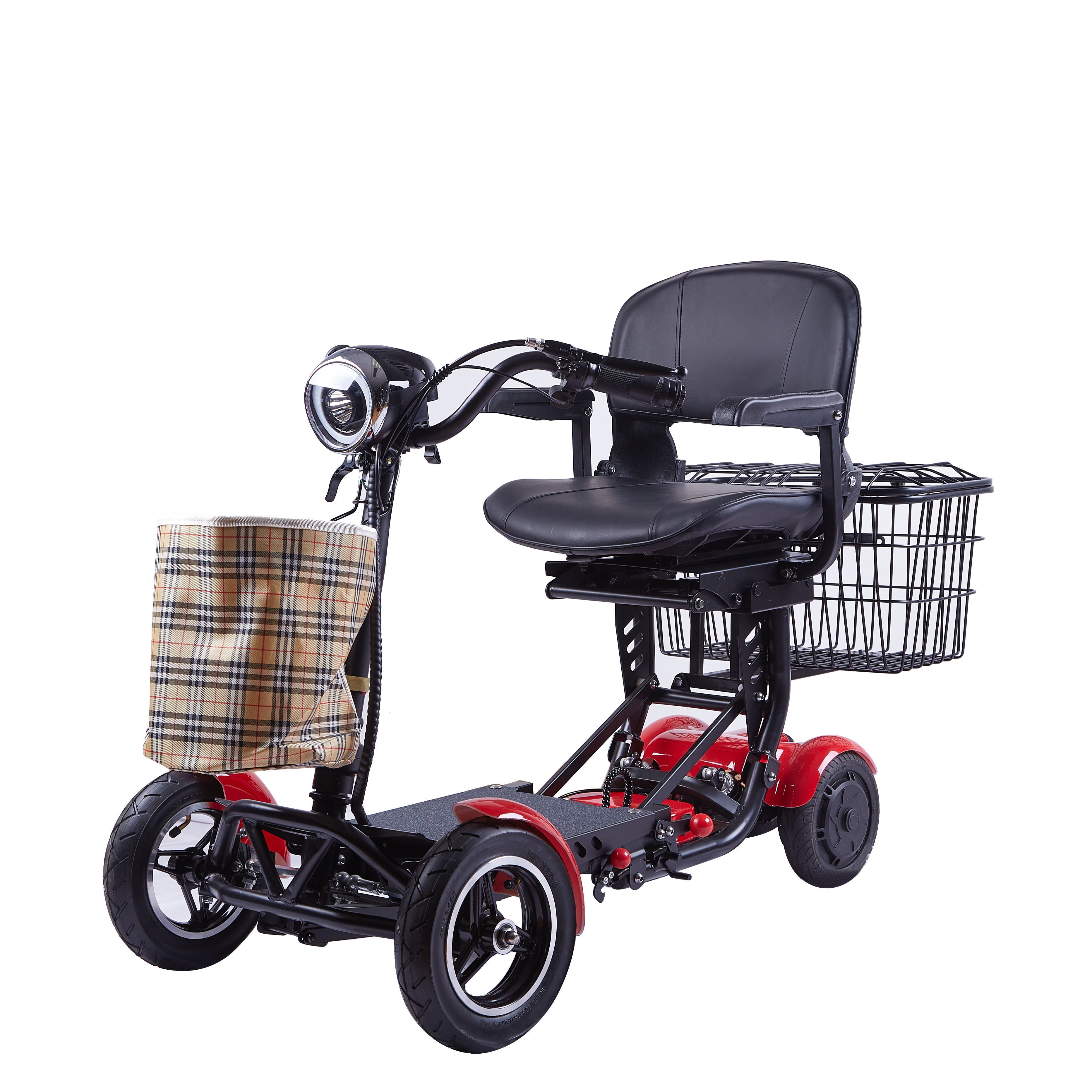 Klano KX30 - All Terrain, Foldable Mobility Scooter with Basket for Seniors | Lightweight 4-Wheel Disability Scooter | 25-Mile Range, 3-Speed