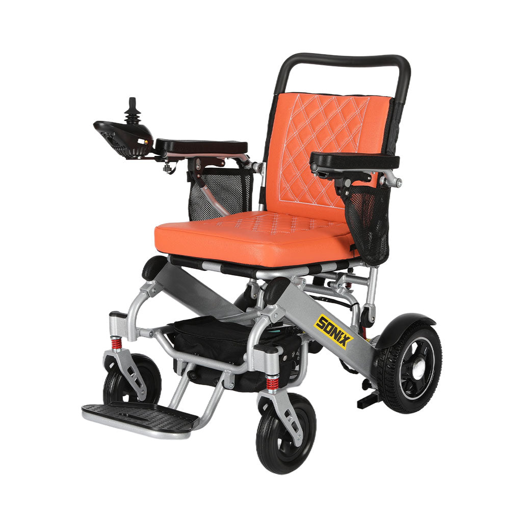 Sonix M15X - Luxurious Premium Lightweight Electric Wheelchair for Indoor & Outdoor | Long Range, Folding & Portable | Dual Motor, Power Wheelchair