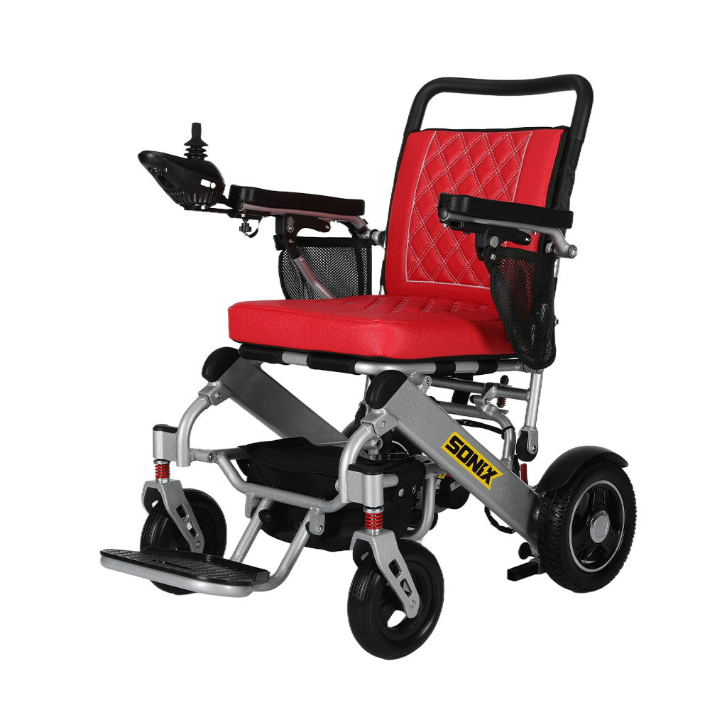 Sonix M15X - Luxurious Premium Lightweight Electric Wheelchair for Indoor & Outdoor | Long Range, Folding & Portable | Dual Motor, Power Wheelchair
