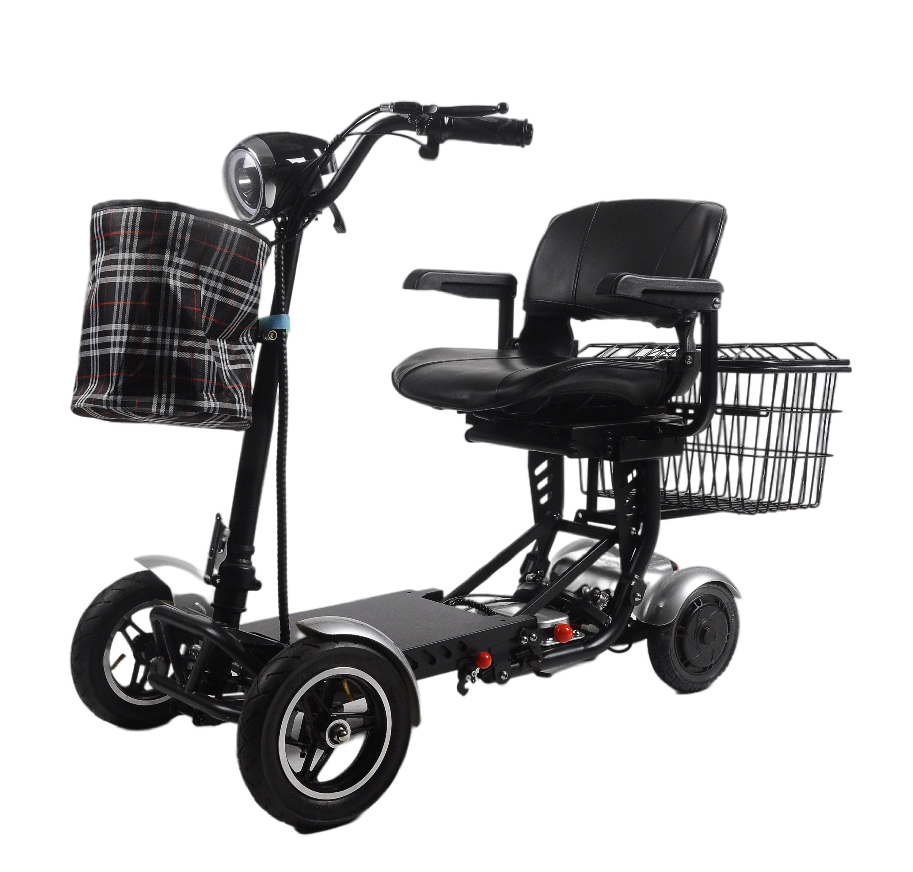 Klano KX30 - All Terrain, Foldable Mobility Scooter with Basket for Seniors | Lightweight 4-Wheel Disability Scooter | 25-Mile Range, 3-Speed