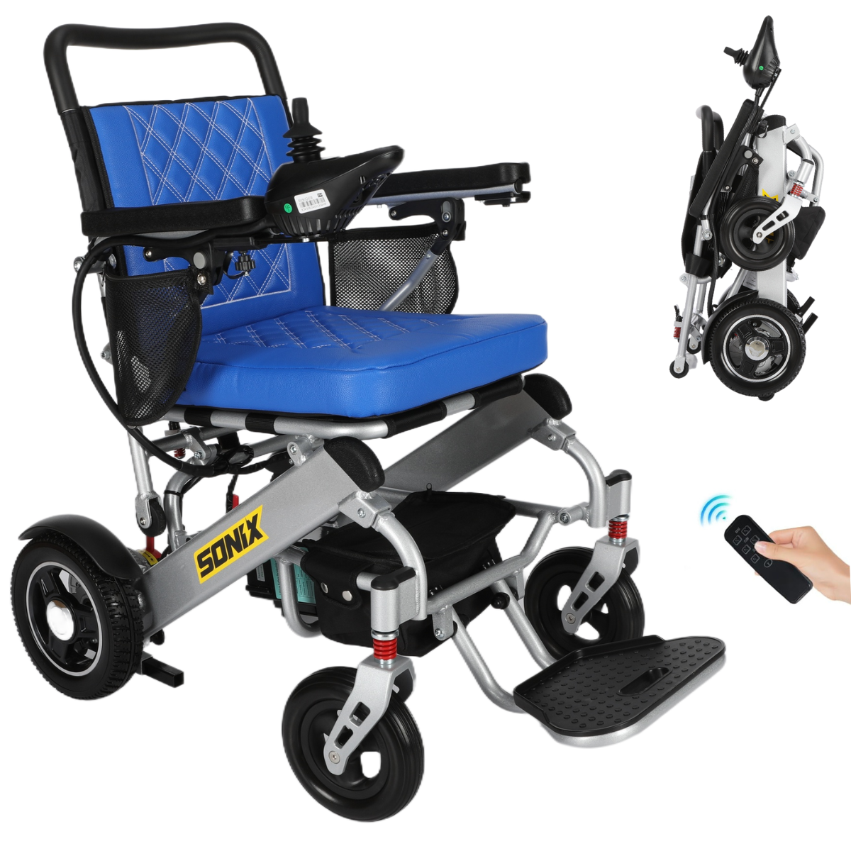 Sonix M15X - Luxurious Premium Lightweight Electric Wheelchair for Indoor & Outdoor | Long Range, Folding & Portable | Dual Motor, Power Wheelchair