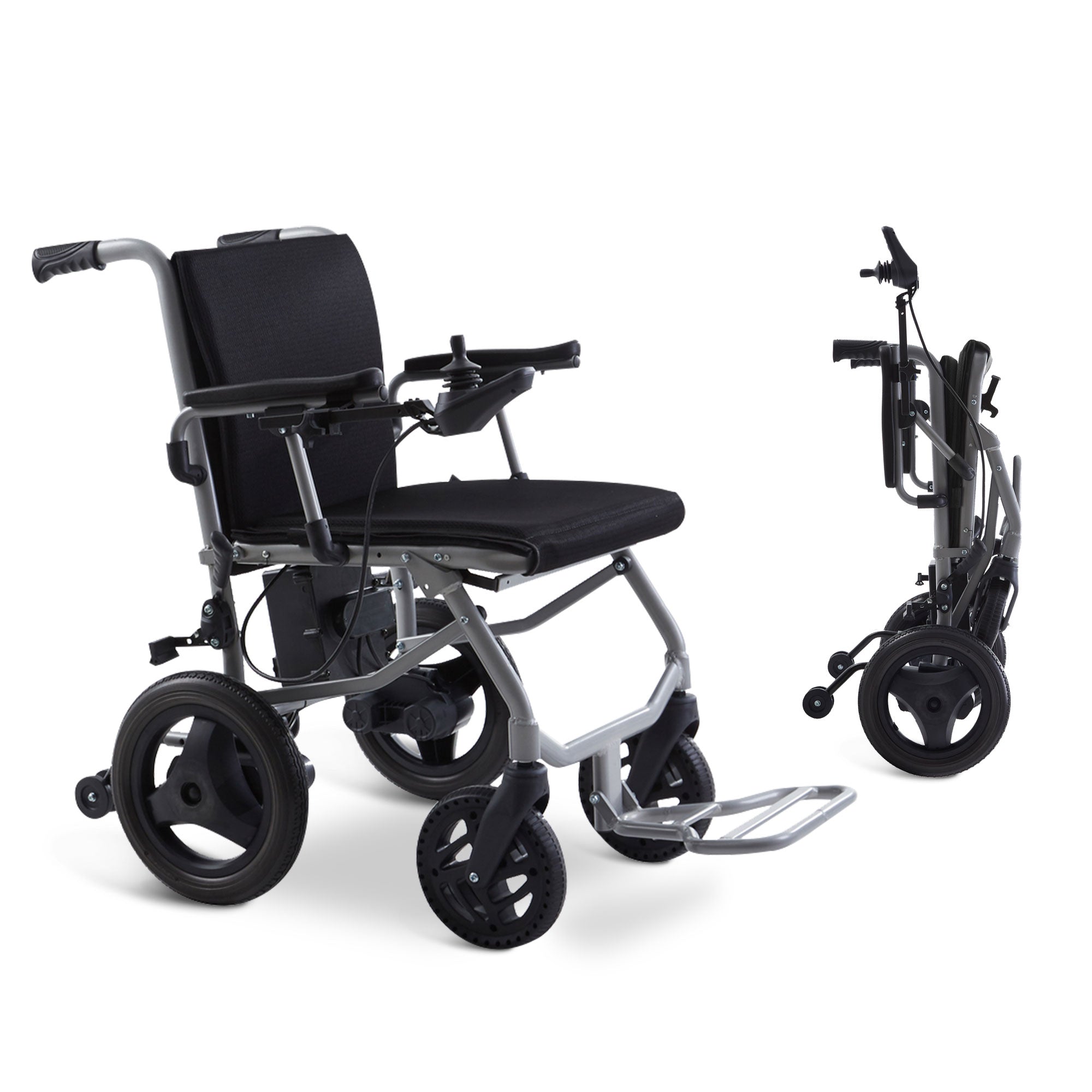 Klano KL40 - World's Lightest Electric Wheelchair: Ultra Lightweight Foldable Power Wheelchair for Seniors with Joystick & Dual Brushless Motors