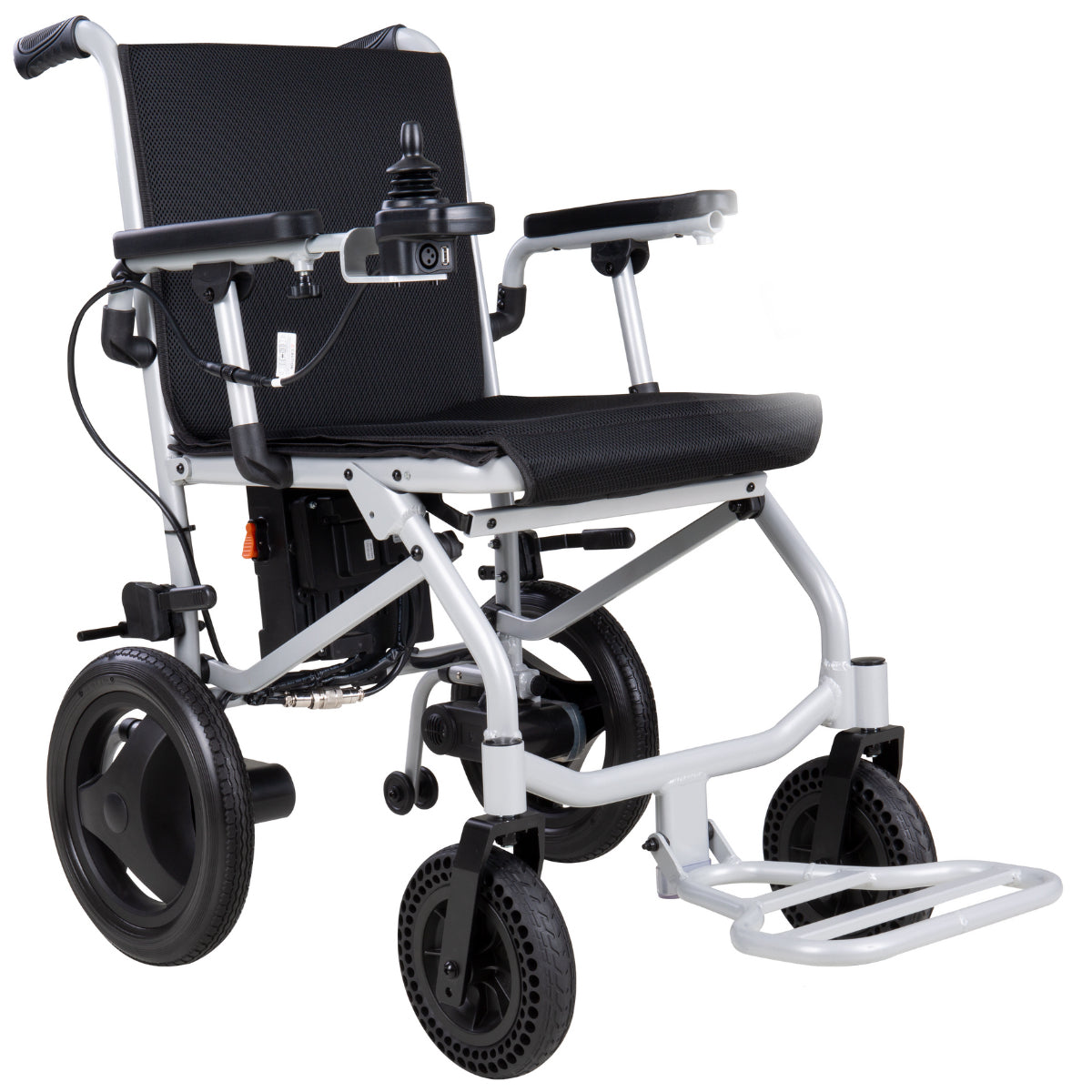 Klano KL40 - World's Lightest Electric Wheelchair: Ultra Lightweight Foldable Power Wheelchair for Seniors with Joystick & Dual Brushless Motors