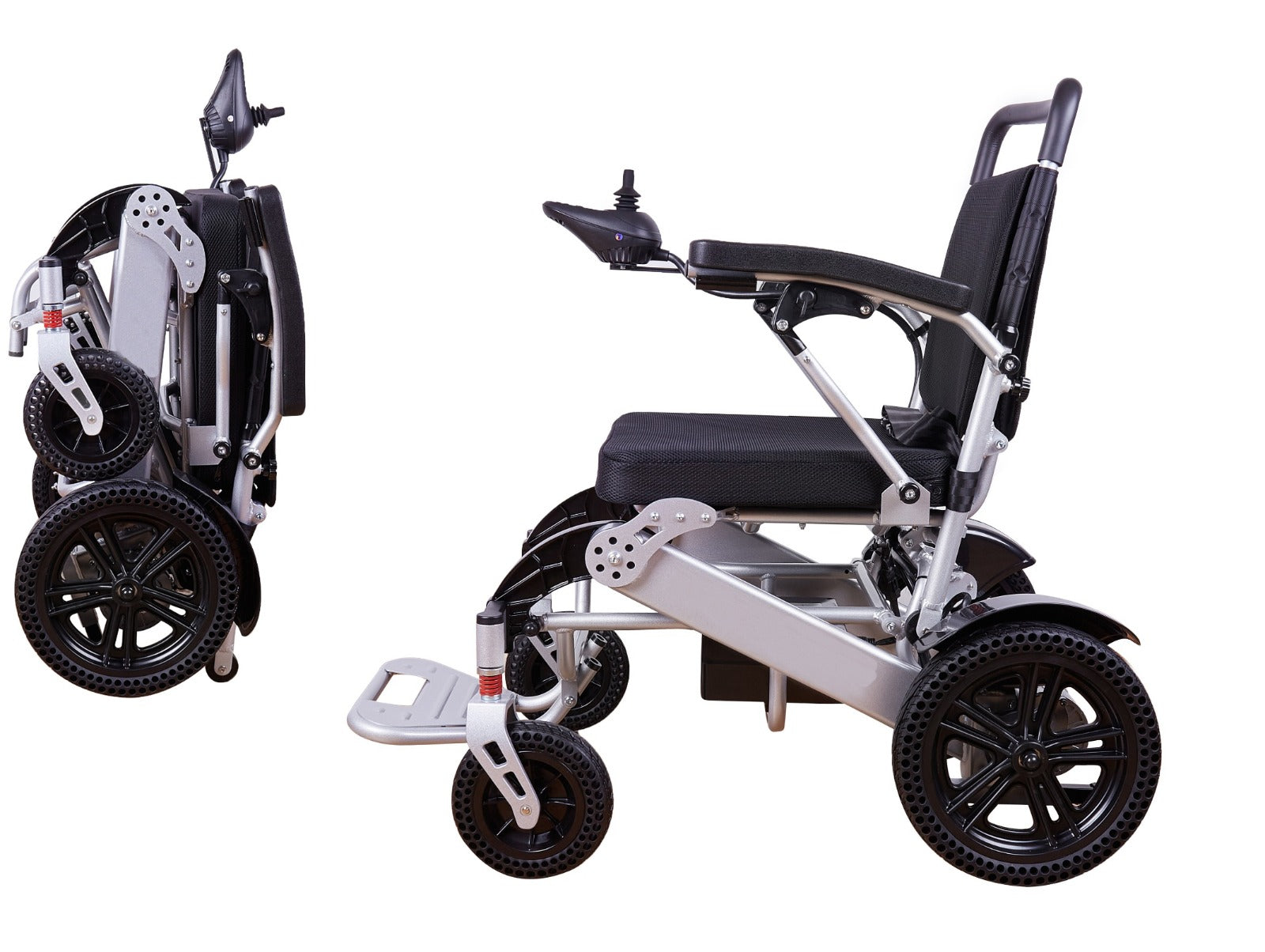 Klano KL80 - Extra Durable All-Terrain Electric Wheelchair: Heavy-Duty, Foldable & Lightweight Power Wheelchair for Seniors | Bluetooth, Joystick