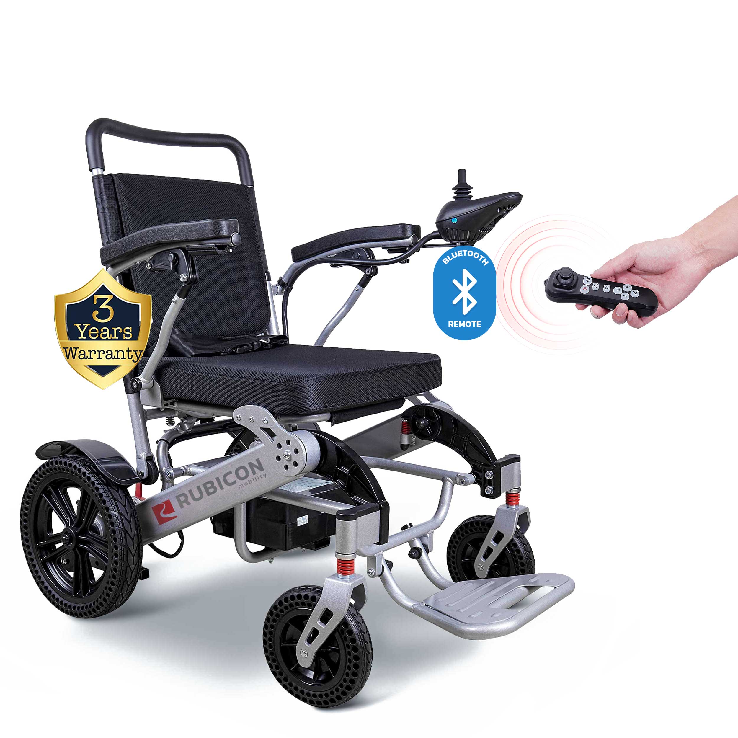 Klano KL80 - Extra Durable All-Terrain Electric Wheelchair: Heavy-Duty, Foldable & Lightweight Power Wheelchair for Seniors | Bluetooth, Joystick