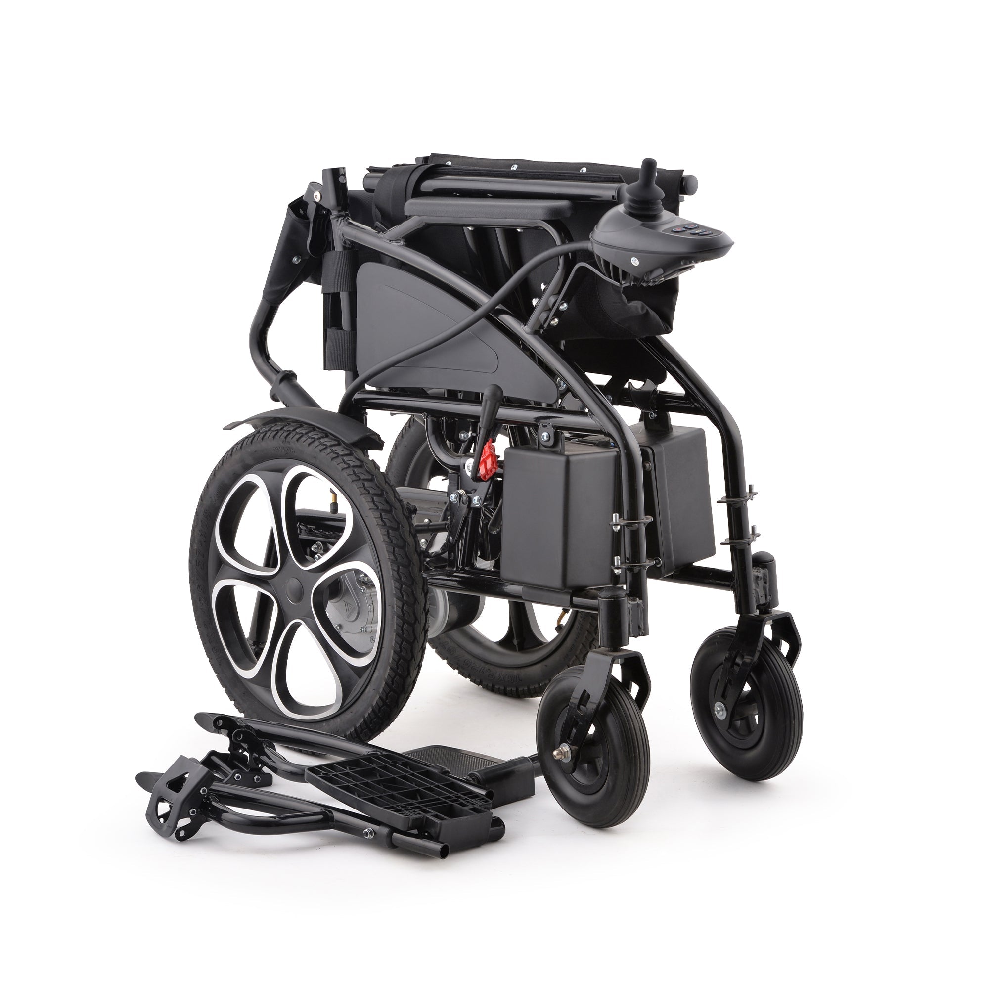 Klano KL10 - All Terrain Powerful Motorized Wheelchair: Heavy-Duty, Foldable & Portable Electric Wheelchair for Seniors | Easy Travel & Joystick