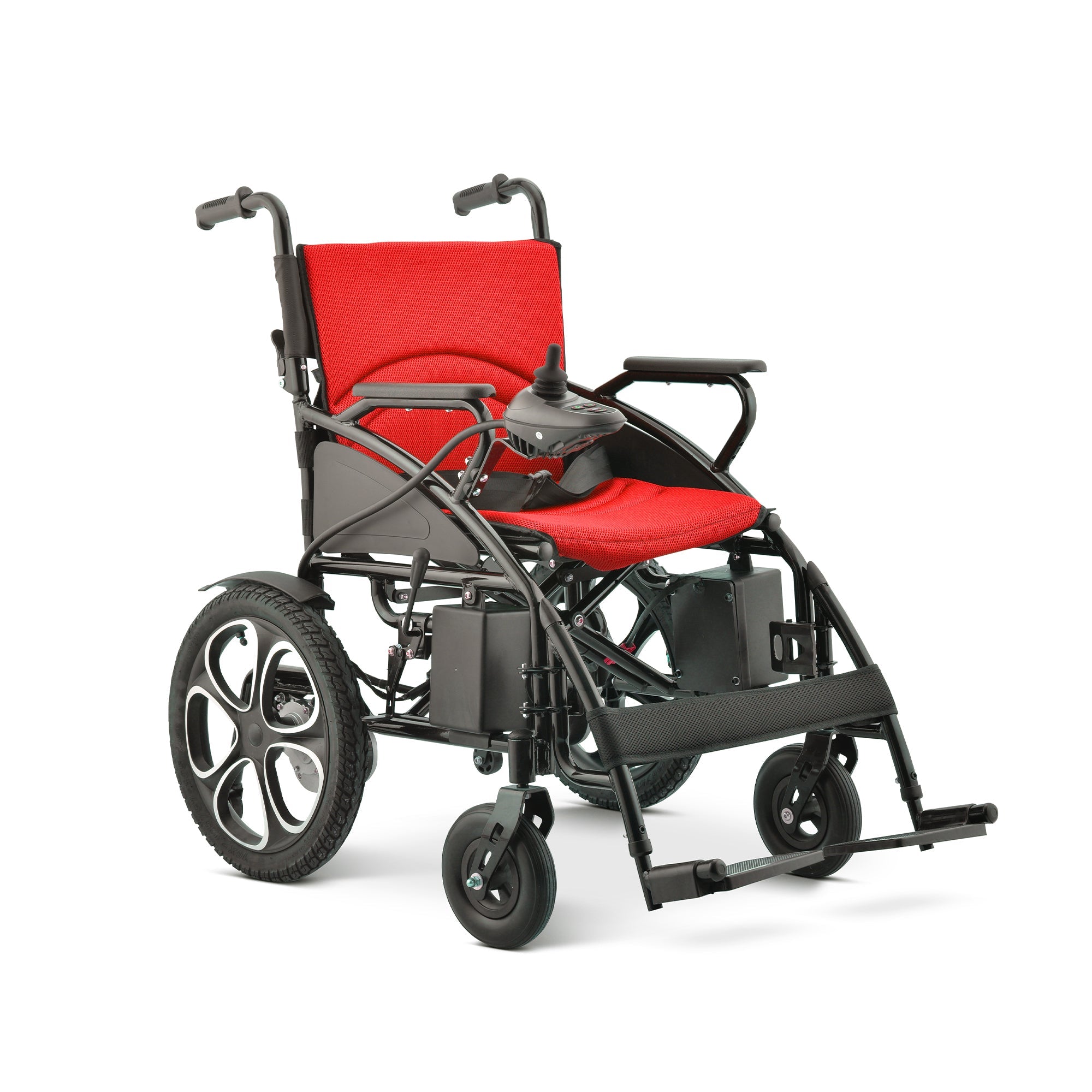 Klano KL10 - All Terrain Powerful Motorized Wheelchair: Heavy-Duty, Foldable & Portable Electric Wheelchair for Seniors | Easy Travel & Joystick