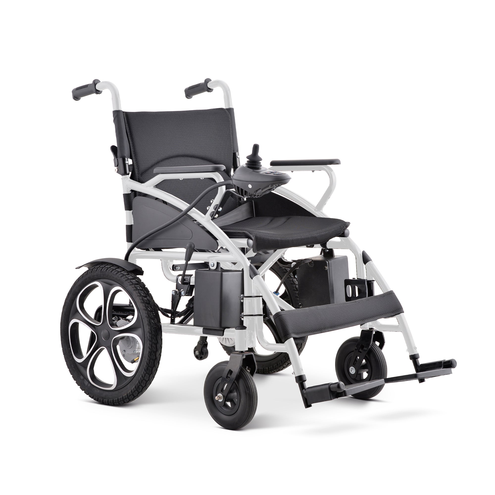 Klano KL10 - All Terrain Powerful Motorized Wheelchair: Heavy-Duty, Foldable & Portable Electric Wheelchair for Seniors | Easy Travel & Joystick