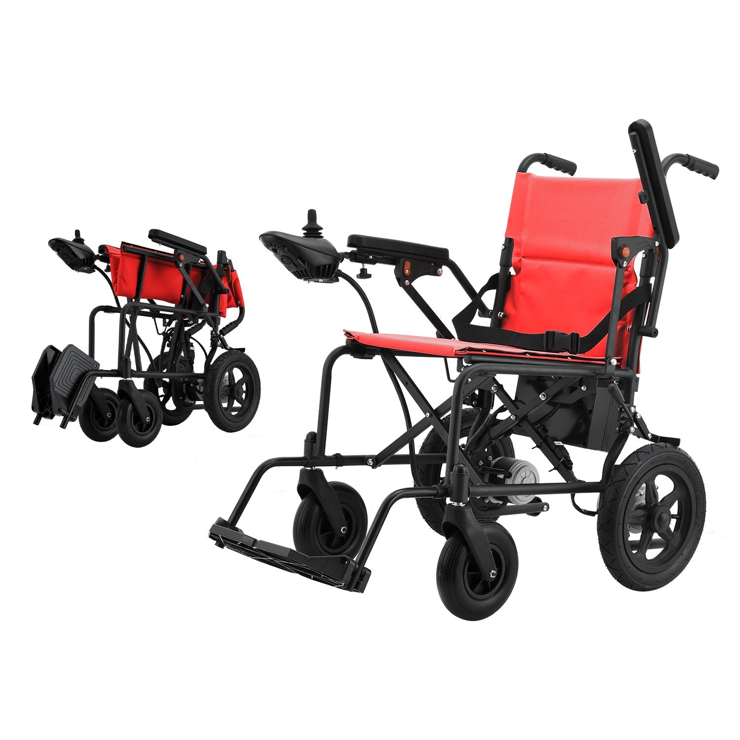 Klano KL20 - Lightweight & Powerful Electric Wheelchair for Seniors: Foldable, Portable & Affordable Power Wheelchair | Dual Motors, Easy Travel