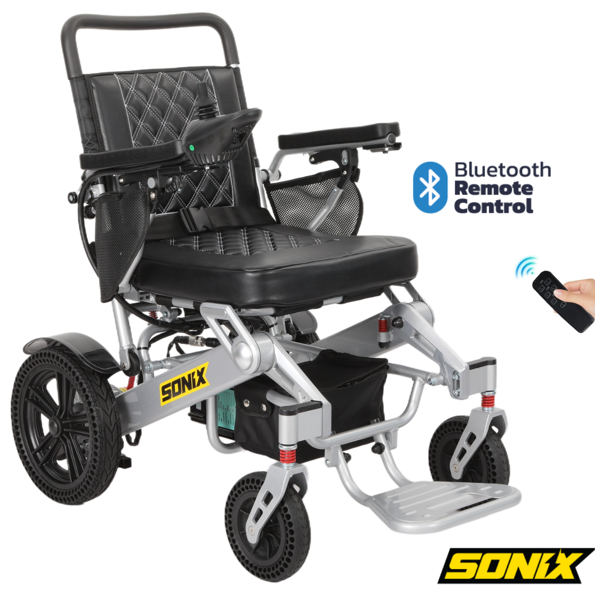 Sonix S80 - Deluxe Electric Wheelchair for Seniors: All-Terrain, Heavy-Duty & Foldable Power Wheelchair | Dual Motor, 30-Mile Range, Joystick