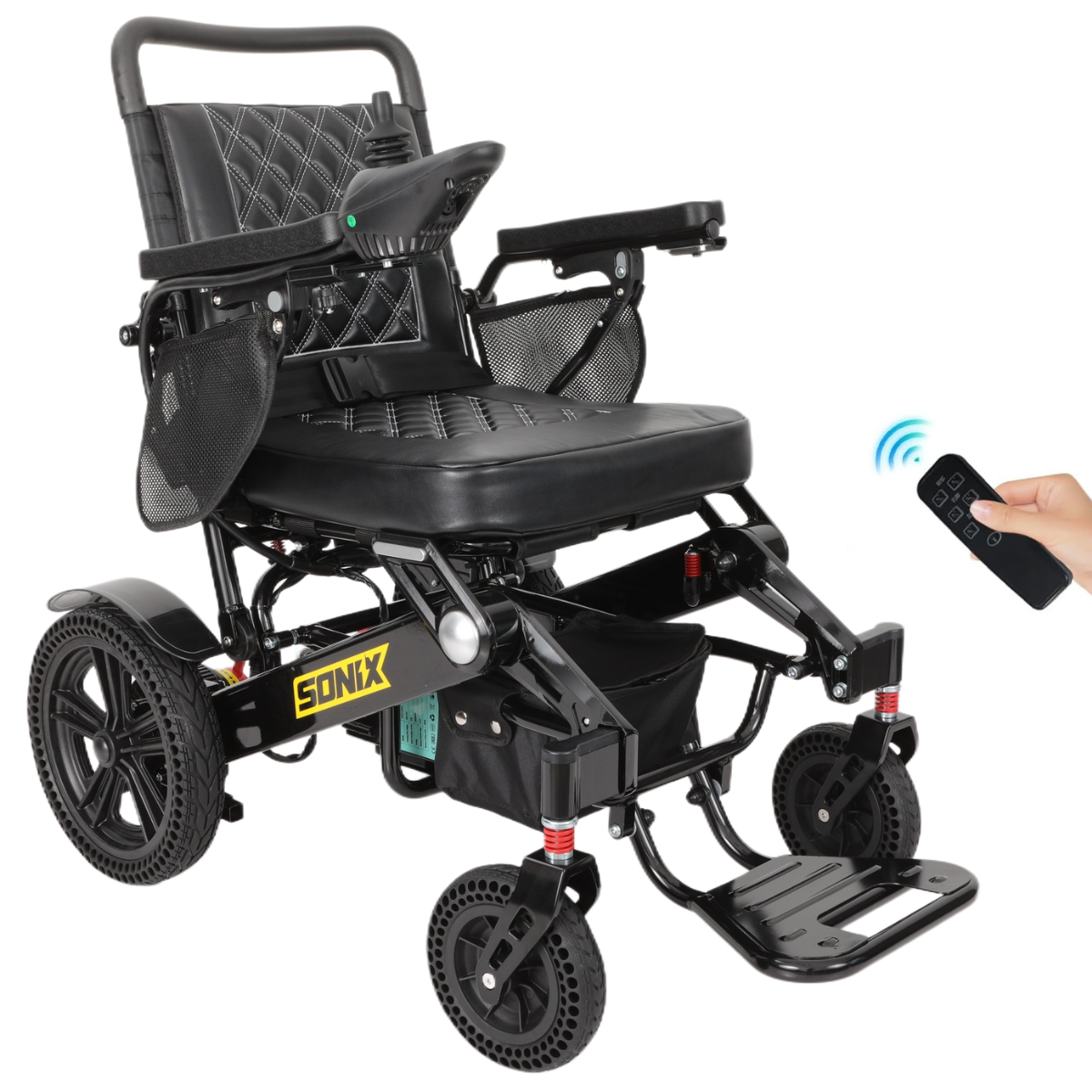 Sonix S80 - Deluxe Electric Wheelchair for Seniors: All-Terrain, Heavy-Duty & Foldable Power Wheelchair | Dual Motor, 30-Mile Range, Joystick