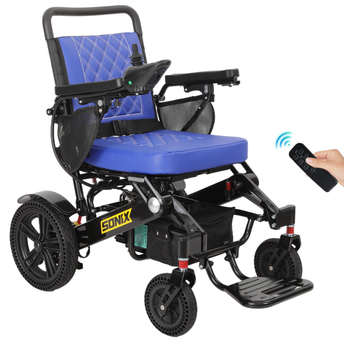 Sonix S80 - Deluxe Electric Wheelchair for Seniors: All-Terrain, Heavy-Duty & Foldable Power Wheelchair | Dual Motor, 30-Mile Range, Joystick