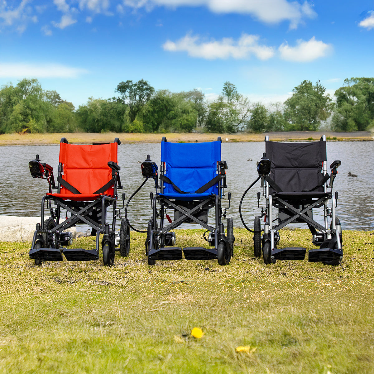 Klano KL20 - Lightweight & Powerful Electric Wheelchair for Seniors: Foldable, Portable & Affordable Power Wheelchair | Dual Motors, Easy Travel